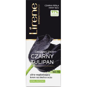LIRENE -  LIRENE Czarny Tulipan ultra-wygładzający krem na okolice oczu, odmłodzenie, 50-70 15 ml